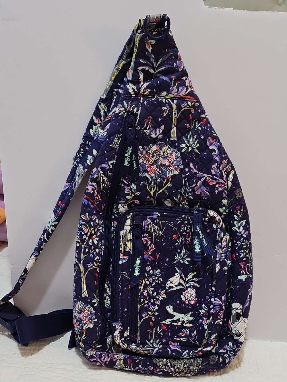 Vera Bradley Harry Potter Quilted Floral Sling Bag - Purple